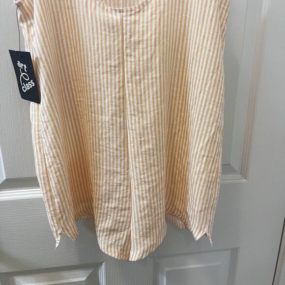 Art Class Orange and White Striped Romper Girls Size Large 10-12 NWT - Picture 12 of 12